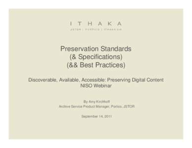Microsoft PowerPoint - NISO and Preservation Standards.pptx
