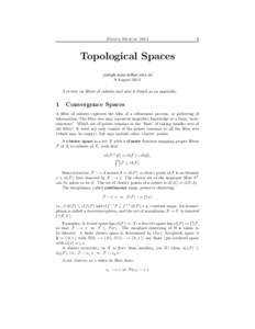Joseph MuscatTopological Spaces 