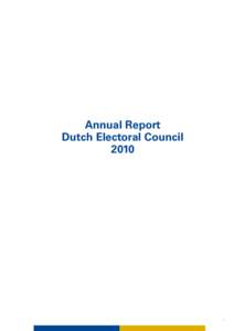 Annual Report Dutch Electoral Council[removed]