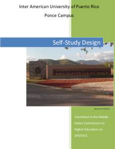 Inter American University of Puerto Rico Ponce Campus Self-Study Design  photo by Prof. Rita Rivera