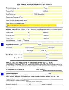 IODP Travel Authorization Form