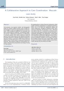 en8  Original Article A Collaborative Approach to Care Coordination: Maccabi case study