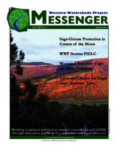 MESSENGER  Newsletter Spring 2015_ColorNewsletter.qxp:13 AM Page 1 Western Watersheds Project