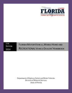 15th EDITION[removed]FLORIDA MOTOR VEHICLE, MOBILE HOME AND