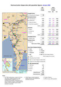 Burmese border refugee sites with population figures: January 2009 TBBC Feeding1