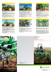 5D Series Tractors5E) Series Tractors GreenSystem™ TS10 Sub-Soiler