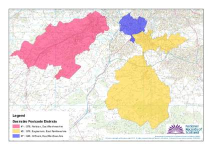 Legend  Desirable Postcode Districts #1 : G78, Neilston, East Renfrewshire #5 : G76, Eaglesham, East Renfrewshire