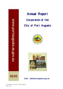 Annual Report  www.portaugusta.sa.gov.auCorporation of the