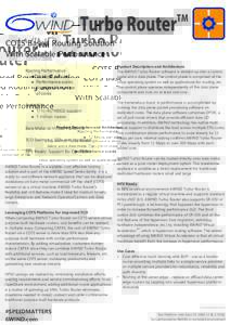 TurboRouter  TM COTS Based Routing Solution With Scalable Performance