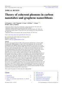 Theory of coherent phonons in carbon nanotubes and graphene nanoribbons