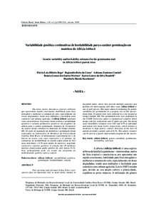 CiênciaVariabilidade Rural, Santa genética Maria, v.35,