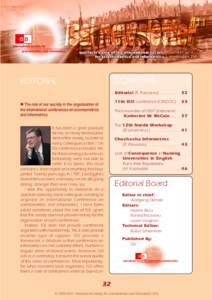 CONTENTS  EDITORIAL Editorial (R. Rousseau) ................. 32 11th ISSI conference (CINDOC
