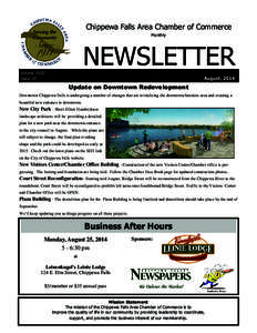 Chippewa Falls Area Chamber of Commerce Monthly NEWSLETTER Volume XVIII Issue 36