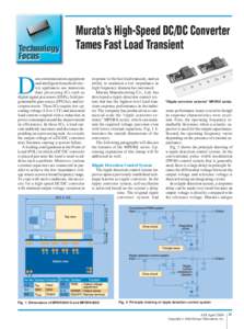 Murata’s High-Speed DC/DC Converter Tames Fast Load Transient