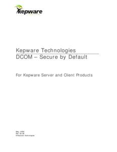 DCOM – Secure by Default