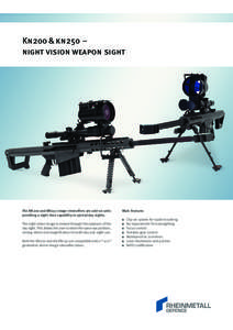 Kn200 & kn250 – night vision weapon sight