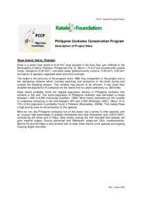 PCCP Technical Progress Report  Philippine Cockatoo Conservation Program