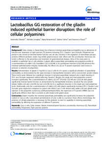 Malnutrition / Pediatrics / Cingulin / Glycoproteins / Caco-2 / Occludin / Tight junction / Claudin / Gliadin / Biology / Polyamines / Coeliac disease