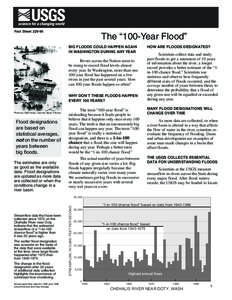 Fact Sheet[removed]The “100-Year Flood” BIG FLOODS COULD HAPPEN AGAIN IN WASHINGTON DURING ANY YEAR