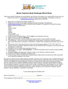 Microsoft Word - African American Book Challenge Rules and Guidelines