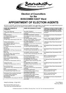 Microsoft Word - LG Appointment of Election Agents