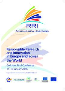 RRI  Responsible Research and Innovation Shaping new Horizons