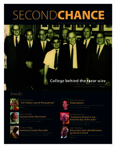 SECONDCHANCE The Story of the Lee College Offender Education Program NOV 2012