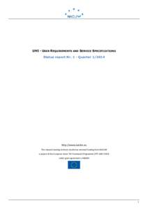 UHI - USER REQUIREMENTS AND SERVICE SPECIFICATIONS Status report Nr. 1 - Quarterhttp://www.naclim.eu The research leading to these results has received funding from NACLIM a project of the European Union 7th Fram