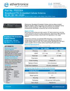 AVX/Ethertronics | Broadband FR4 Embedded Cellular Antenna