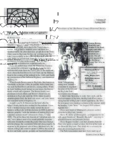 Volume 20 Spring 2005 Newsletter of the Sherburne County Historical Society Big Lake: Vacation with a Capital V! By Bobbie Scott