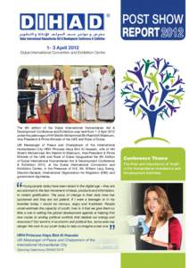 POST SHOW REPORT 1- 3 April 2012 Dubai International Convention and Exhibition Centre