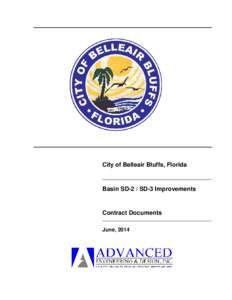 City of Belleair Bluffs, Florida  Basin SD-2 / SD-3 Improvements Contract Documents June, 2014