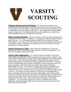Microsoft Word - V1 Varsity Scout Leader Orientation for LDS Varsity 2007.doc