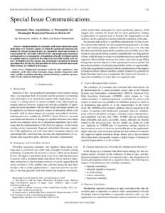 IEEE TRANSACTIONS ON GEOSCIENCE AND REMOTE SENSING, VOL. 41, NO. 7, JULYSpecial Issue Communications____________________________________________ Systematic Data Acquisitions—A Prerequisite for