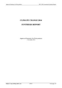 IPCC WGI AR5 Chapter Template