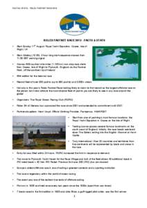 FACTS & STATS - ROLEX FASTNET RACE[removed]ROLEX FASTNET RACE[removed]FACTS & STATS th  •