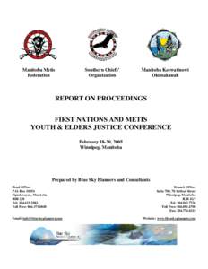 Microsoft Word - Youth & Elder Justice Conference Report