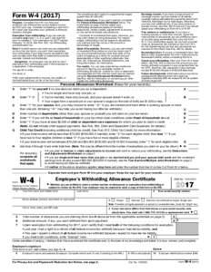 Form WPurpose. Complete Form W-4 so that your employer can withhold the correct federal income tax from your pay. Consider completing a new Form W-4 each year and when your personal or financial situation chang