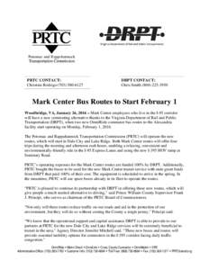 Microsoft Word - PRTC Launches Mark Center Service.docx