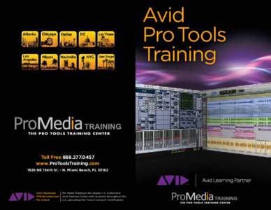 Avid Pro Tools Training Toll Freewww.ProToolsTraining.com