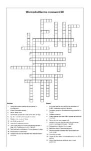 WormsAndGerms crossword #2         