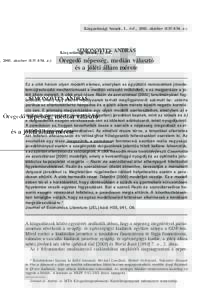 Közgazdasági Szemle, L. évf., 2003. október (835–854. o.)  SIMONOVITS ANDRÁS Öregedõ népesség, medián választó és a jóléti állam mérete