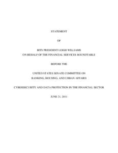 (Letterhead with state The Financial Services Roundtable and BITS)
