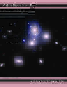 Galaxy Diversity in a Herd  Image Credit: Gemini Observatory/AURA Gemini Observatory Legacy Image
