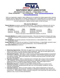 Microsoft Word - SMA Membership Fact Sheet