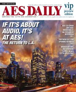 the official  AES DAILY From the editors of Pro Sound News & Pro Audio Review  vip
