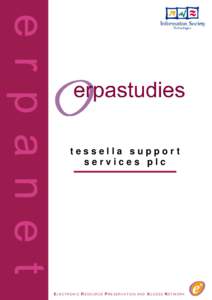 Erpa-study on Tessella Support Services plc