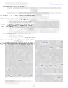 The Astrophysical Journal, 693:1814–1820, 2009 March 10  Cdoi:637X