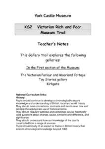 KS2  Victorian Rich and Poor Museum Trail Teacher’s Notes