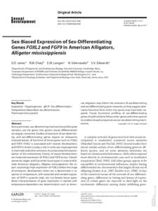 Original Article Sex Dev 2013;7:253–260 DOI: [removed] Accepted: March 3, 2013 by M. Schmid